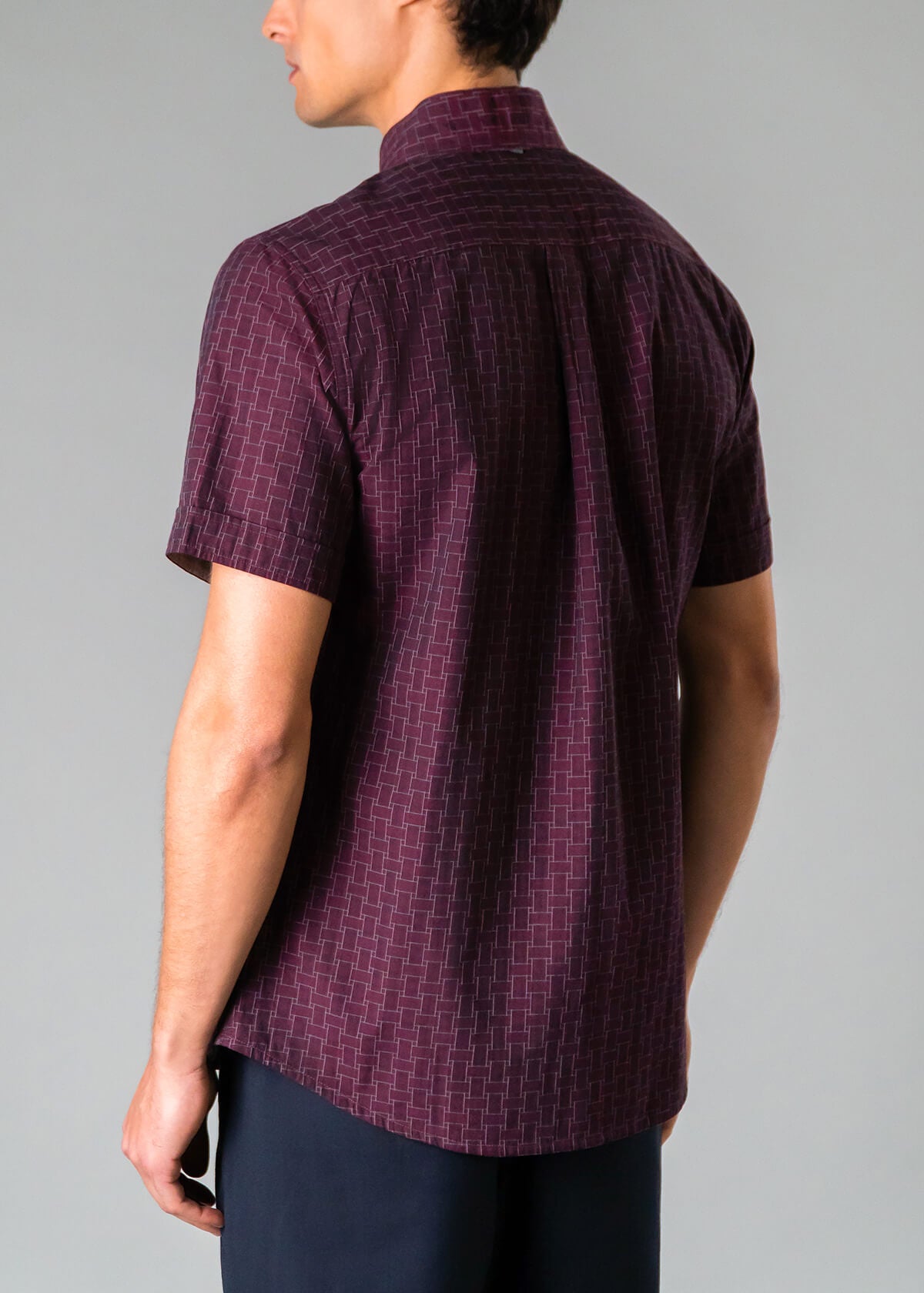 Empty Plaid Burgundy