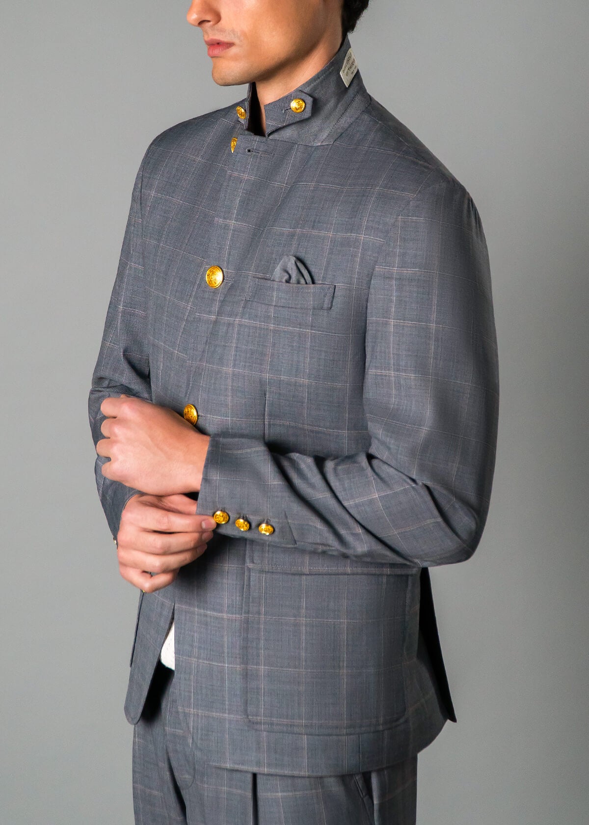 Vtg Plaid Blazer