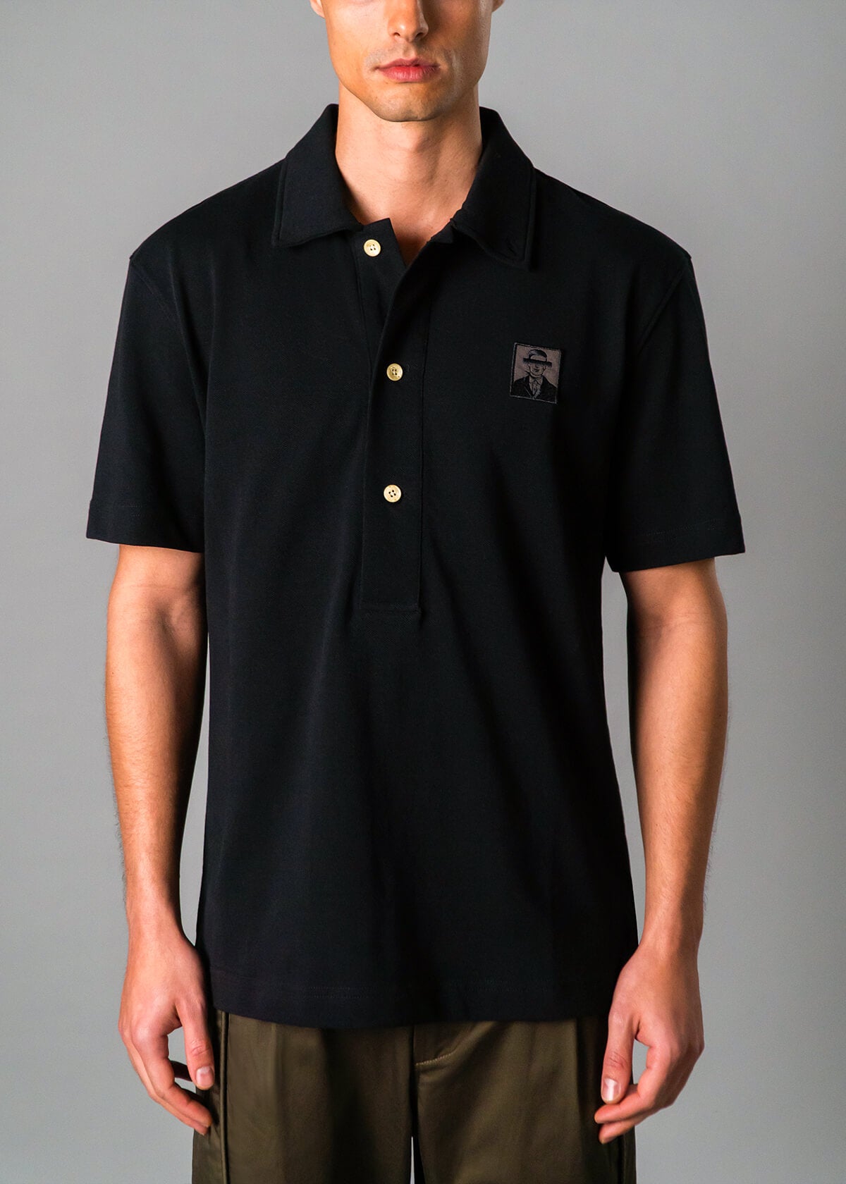 Pique Polo Black