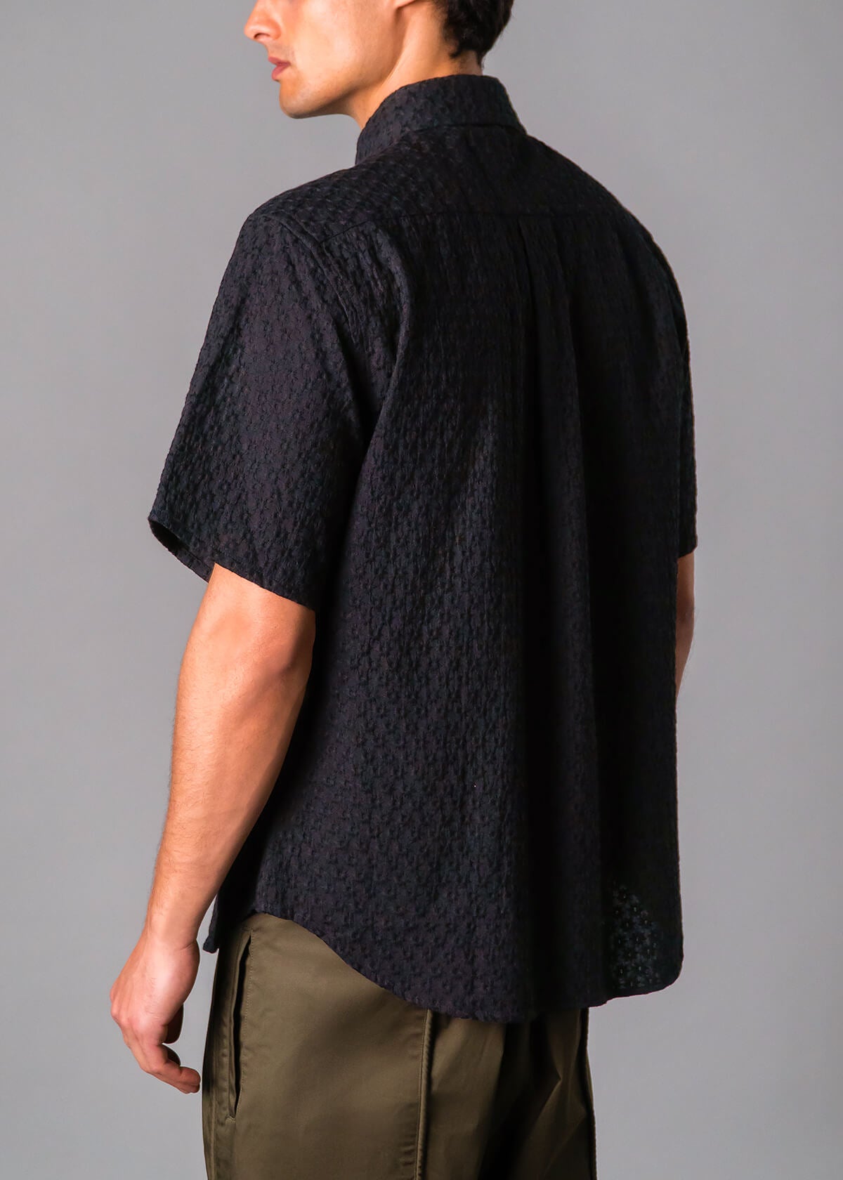 Italy Embroidery Star Black