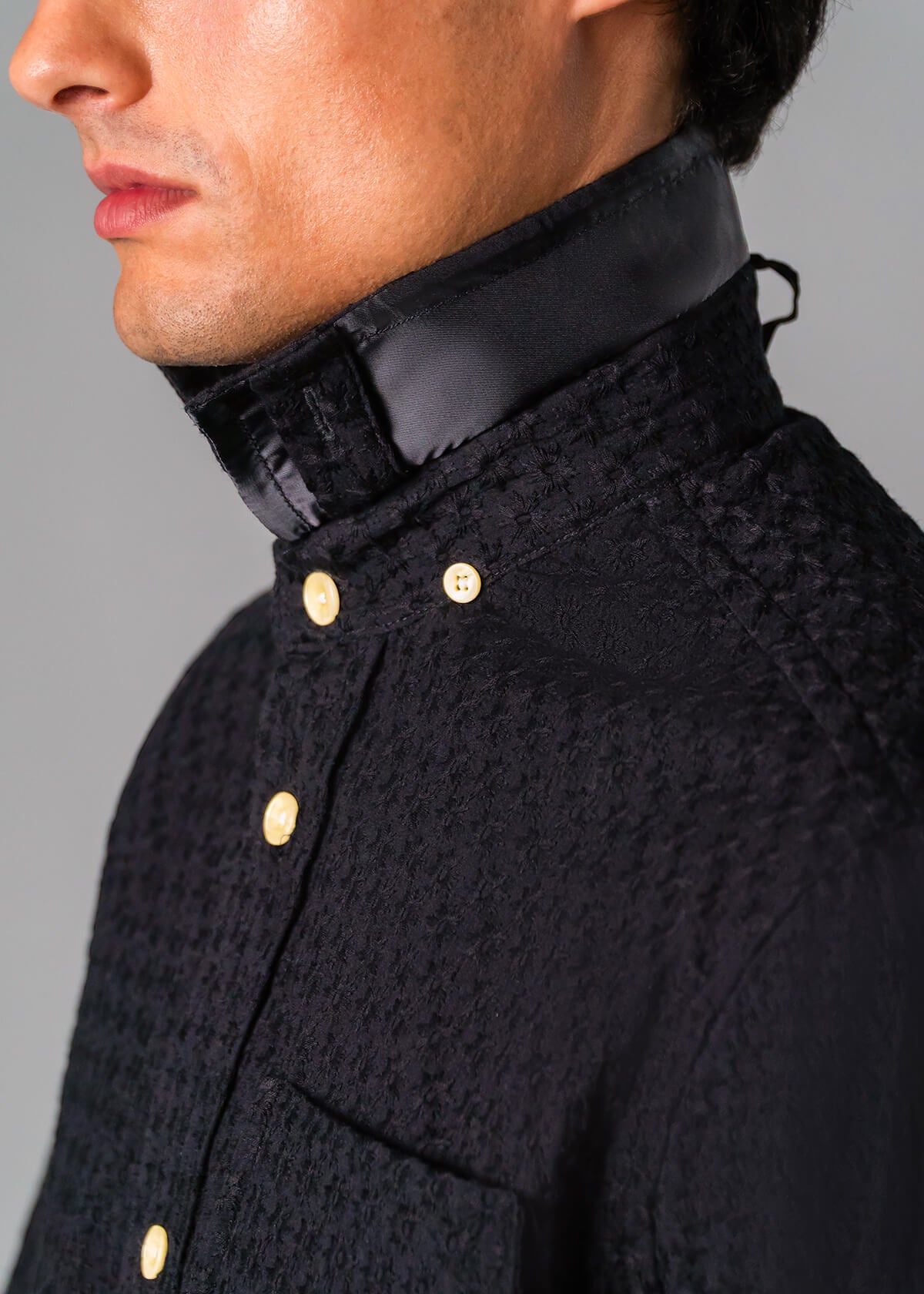 Italy Embroidery Star Black