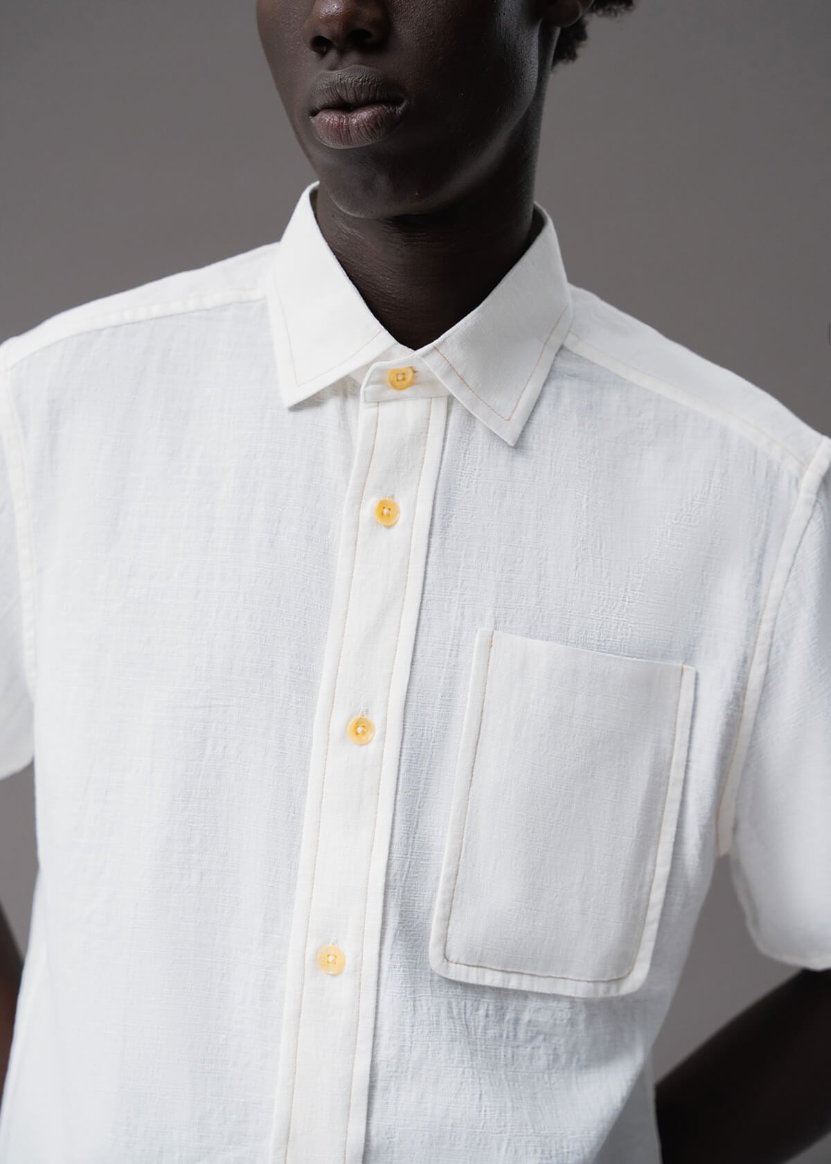 Offset Slub White