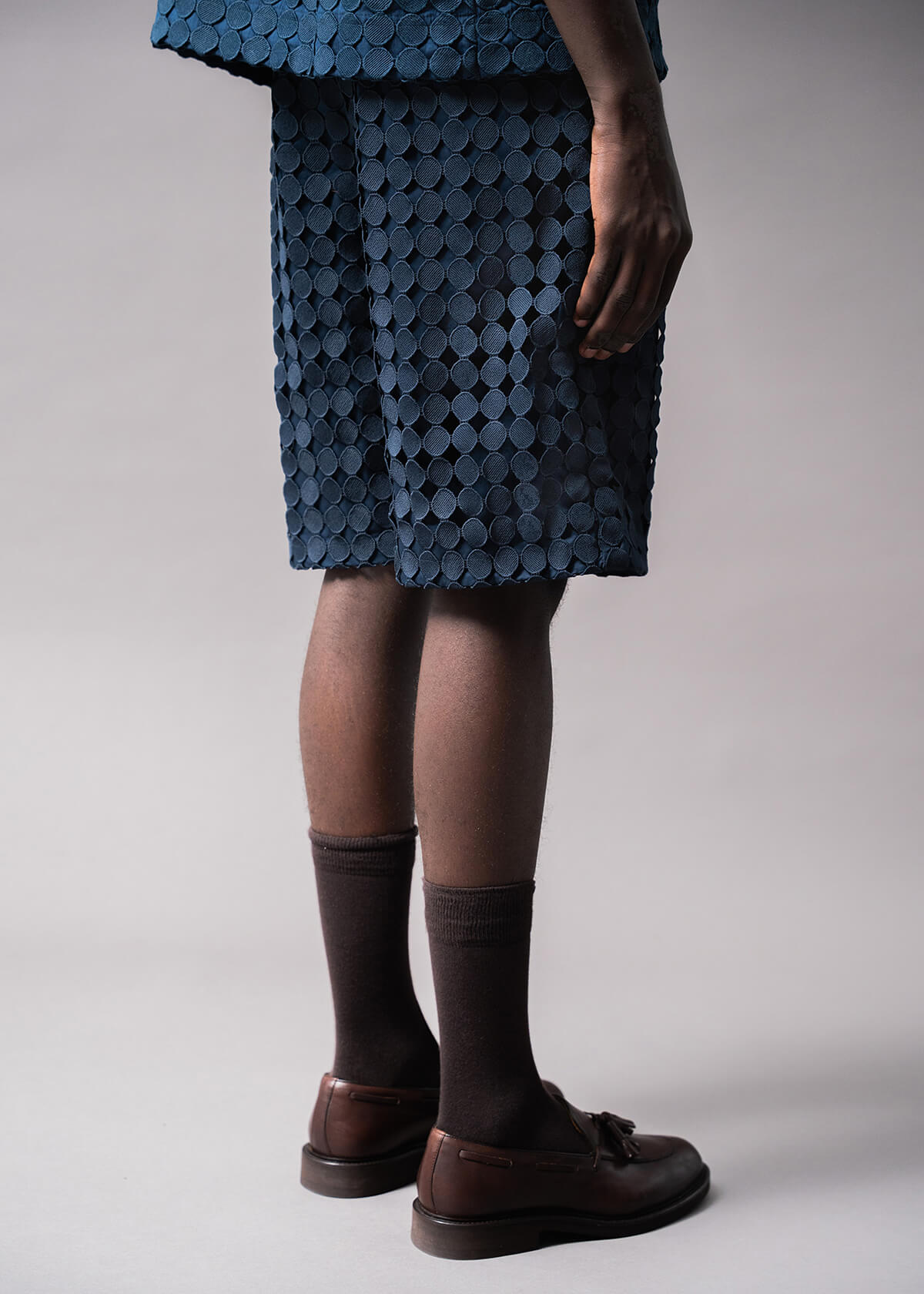 2 Pieced Embroidered Short