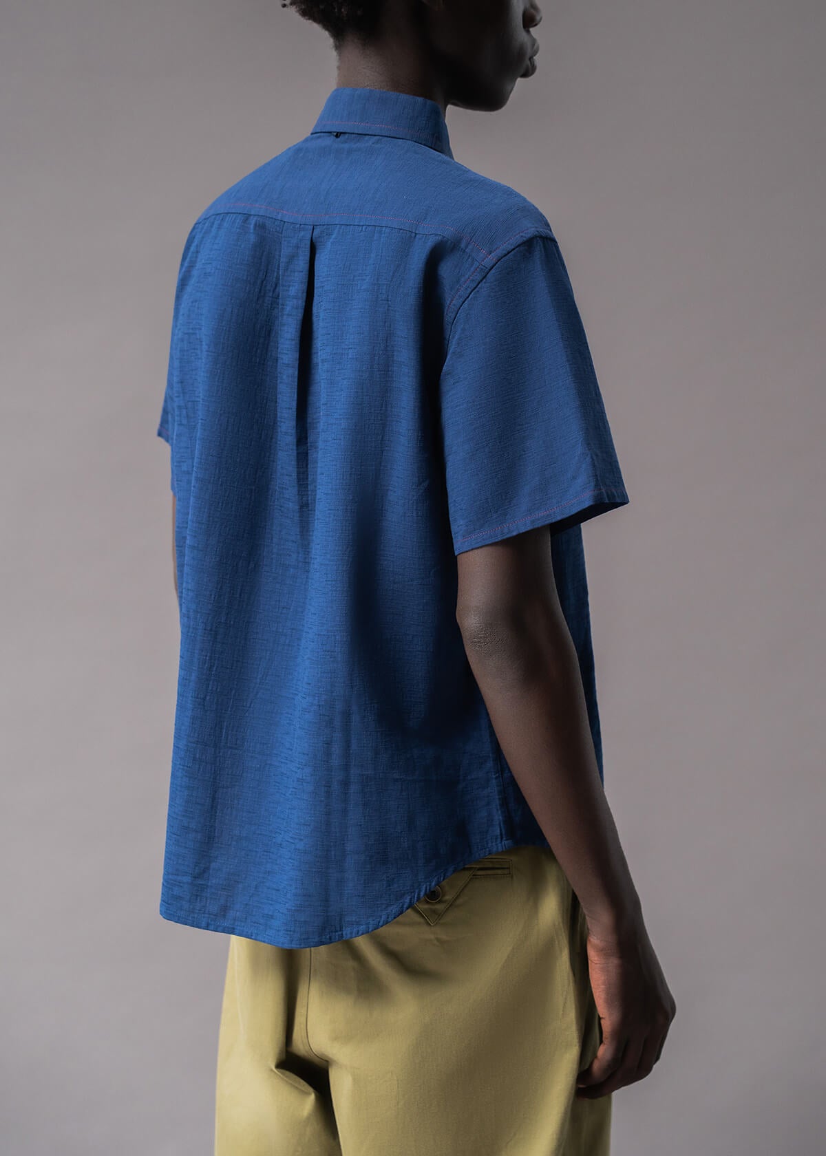 Offset Slub Navy