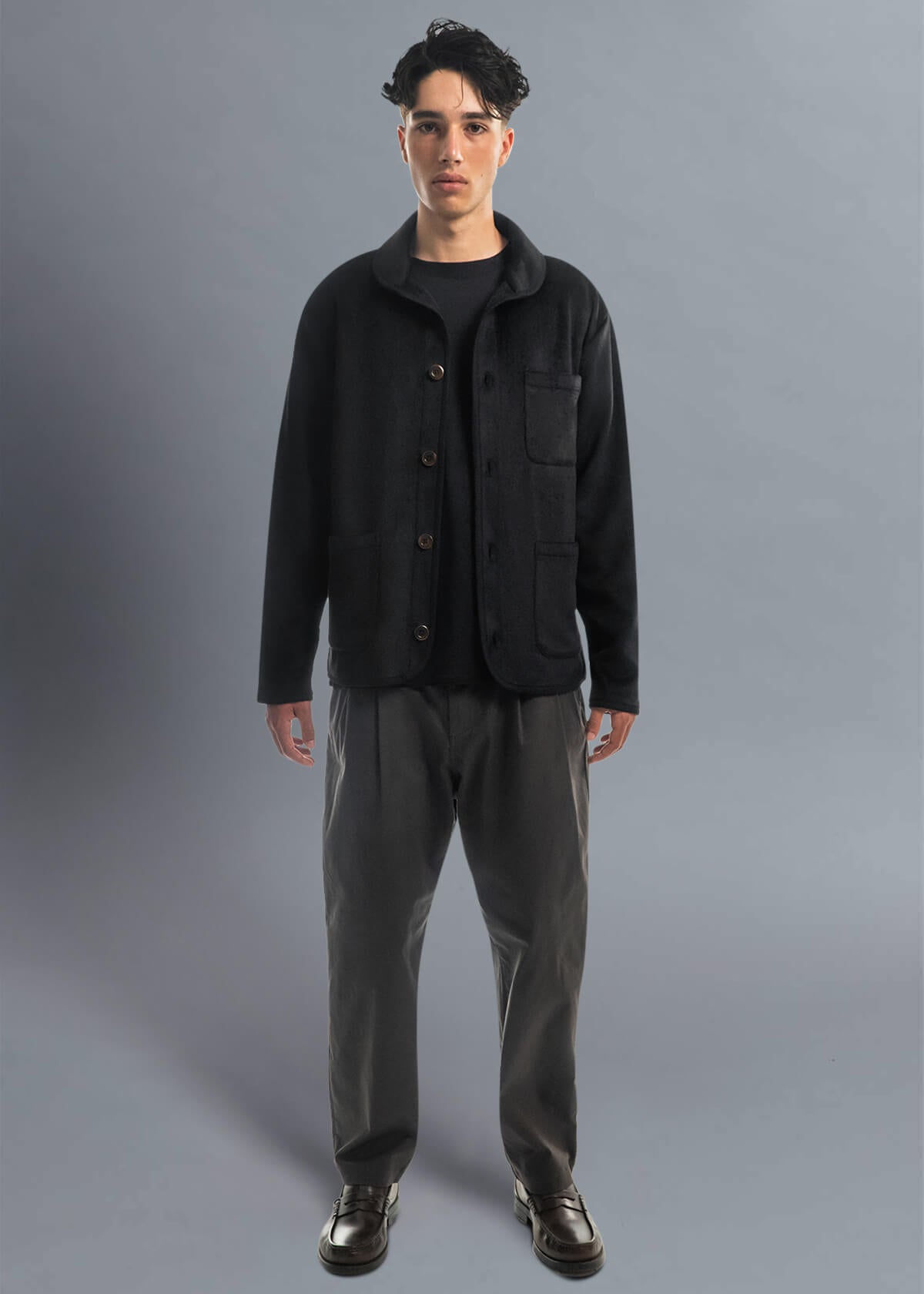 Absolutist Furious: Velvet-Hand Coat Front