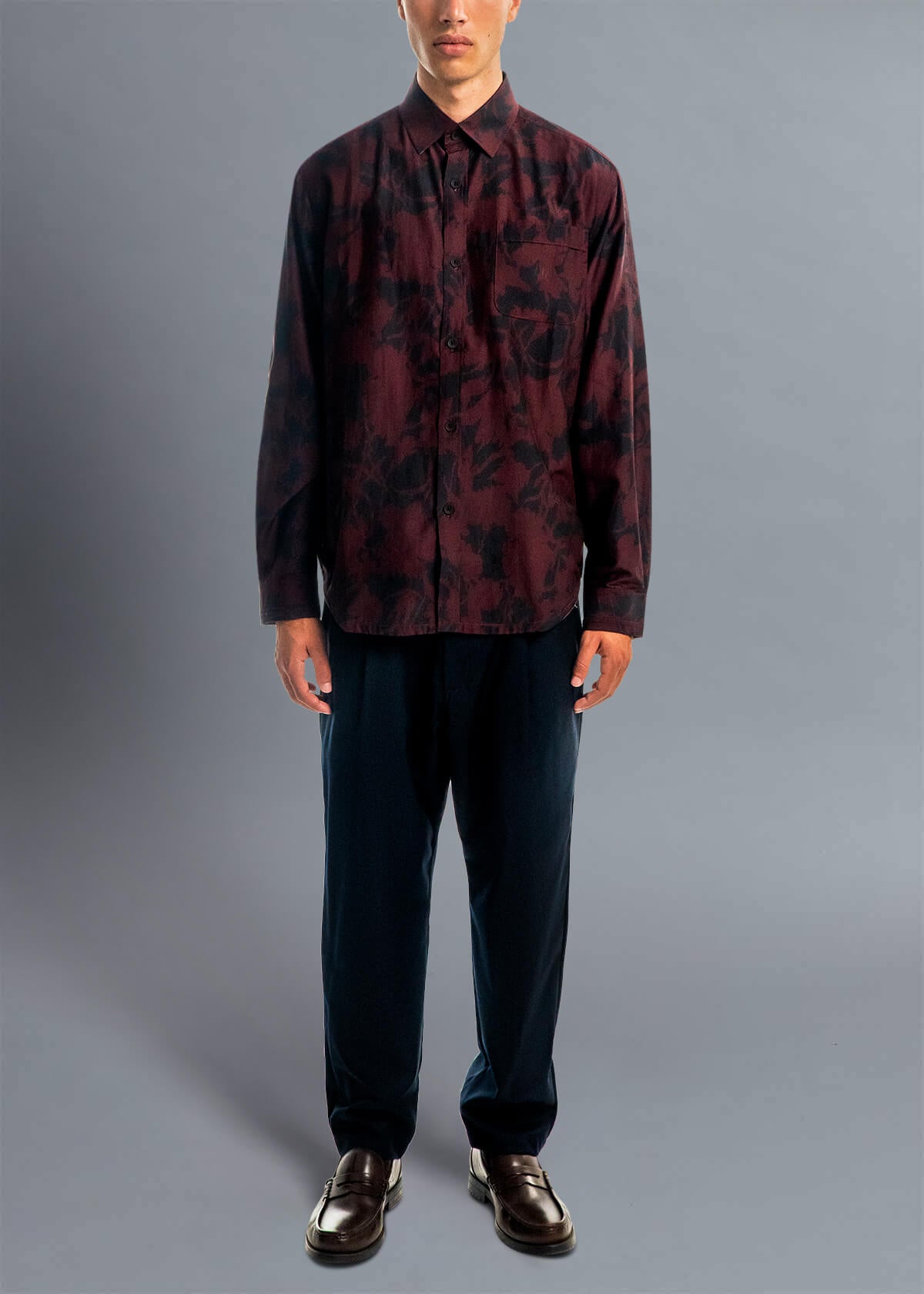 Shadow Blomma Burgundy