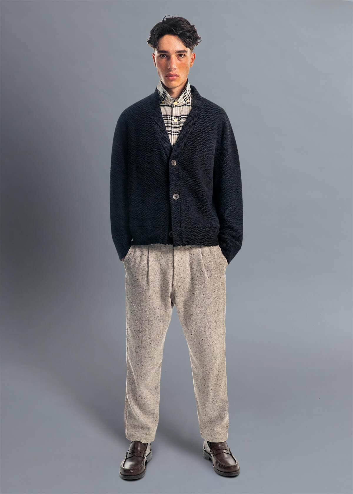 Vanguard Black Popi Cropped Cardigan