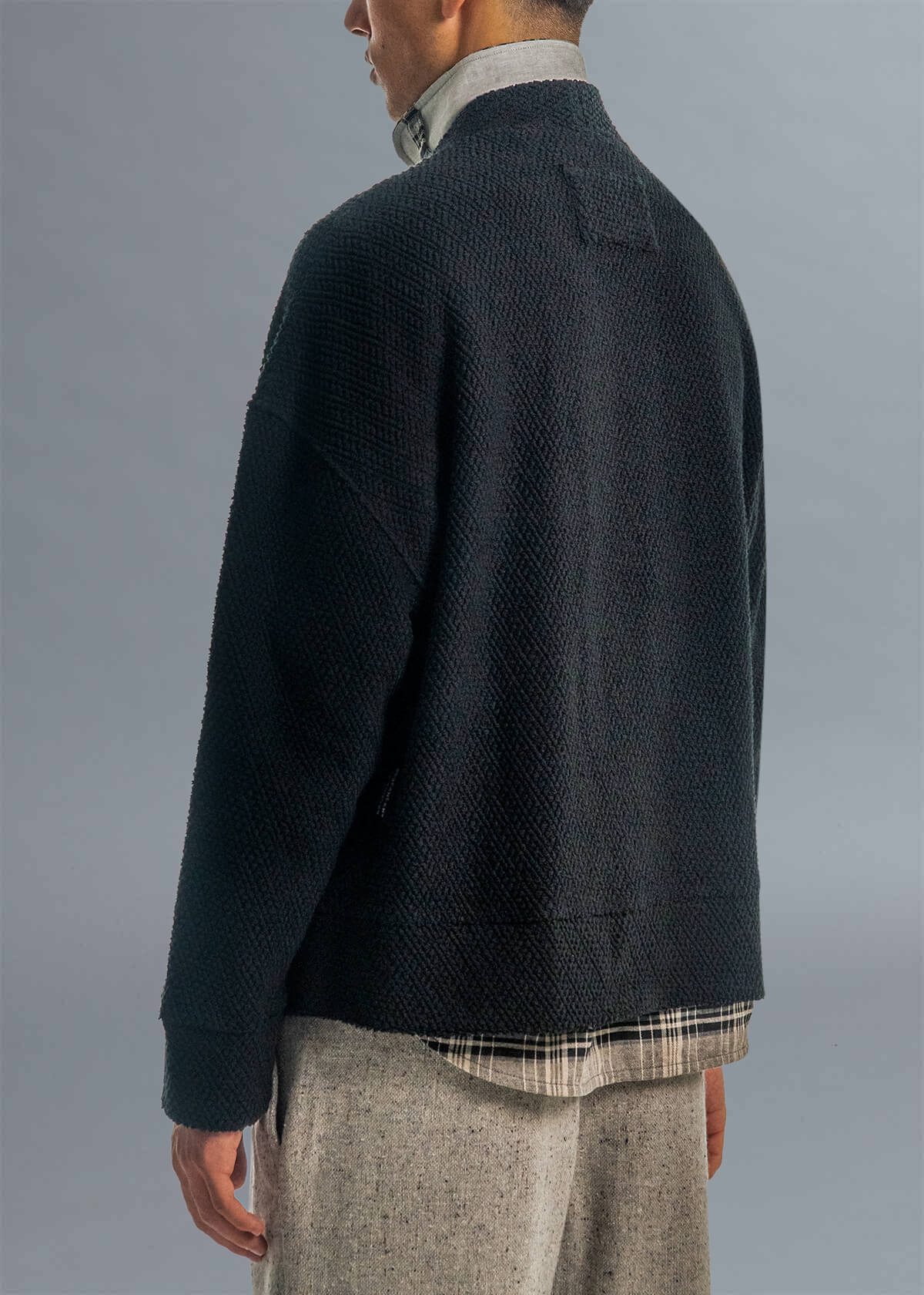 Vanguard Black Popi Cropped Cardigan