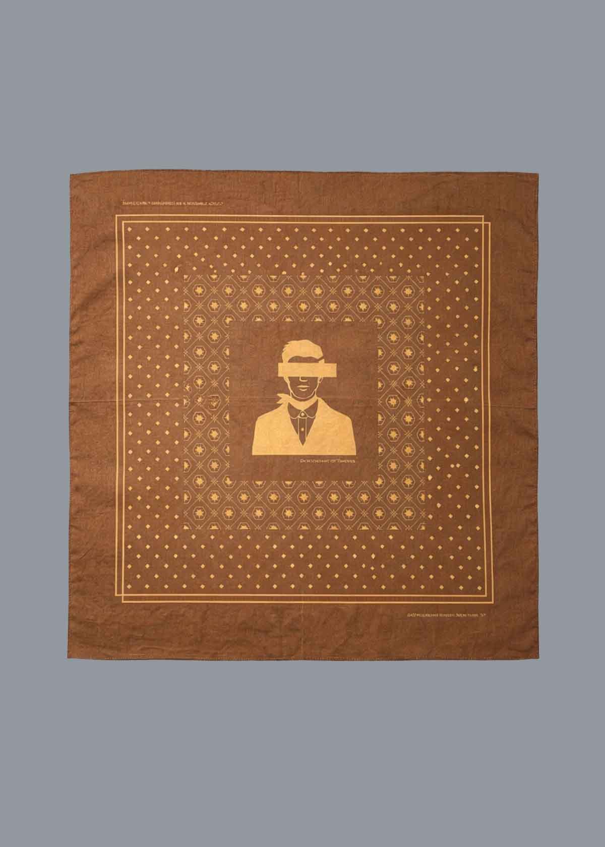 DOT Printed Neckwear Brass