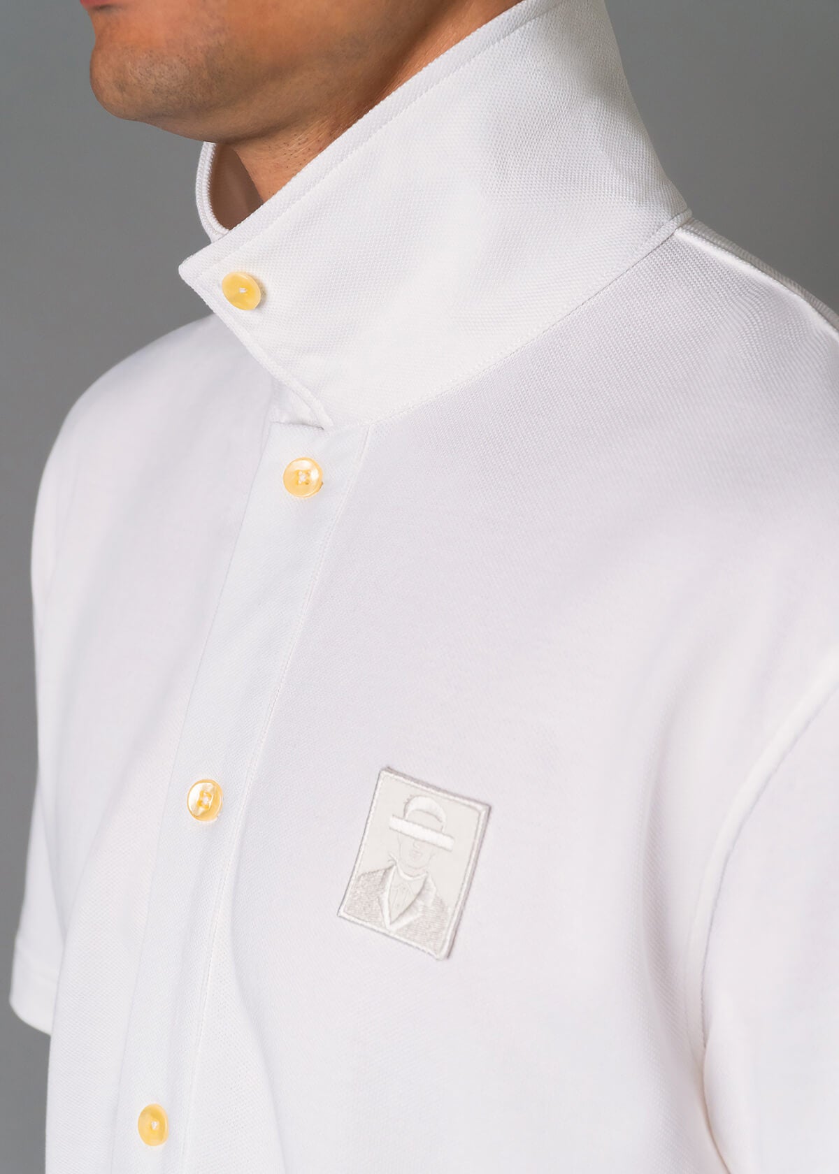 Pique Polo White