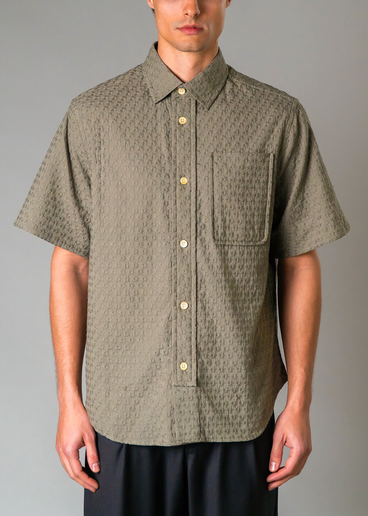 Italy Embroidery Star Olive