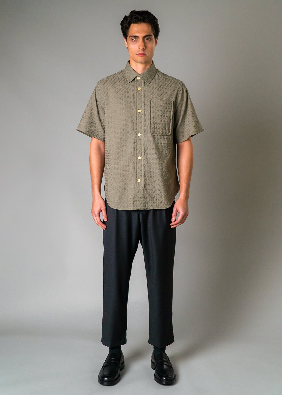 Italy Embroidery Star Olive