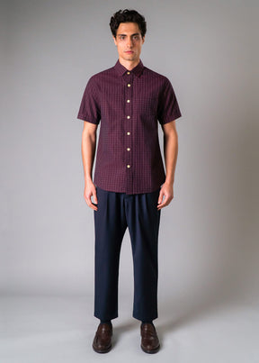 Empty Plaid Burgundy