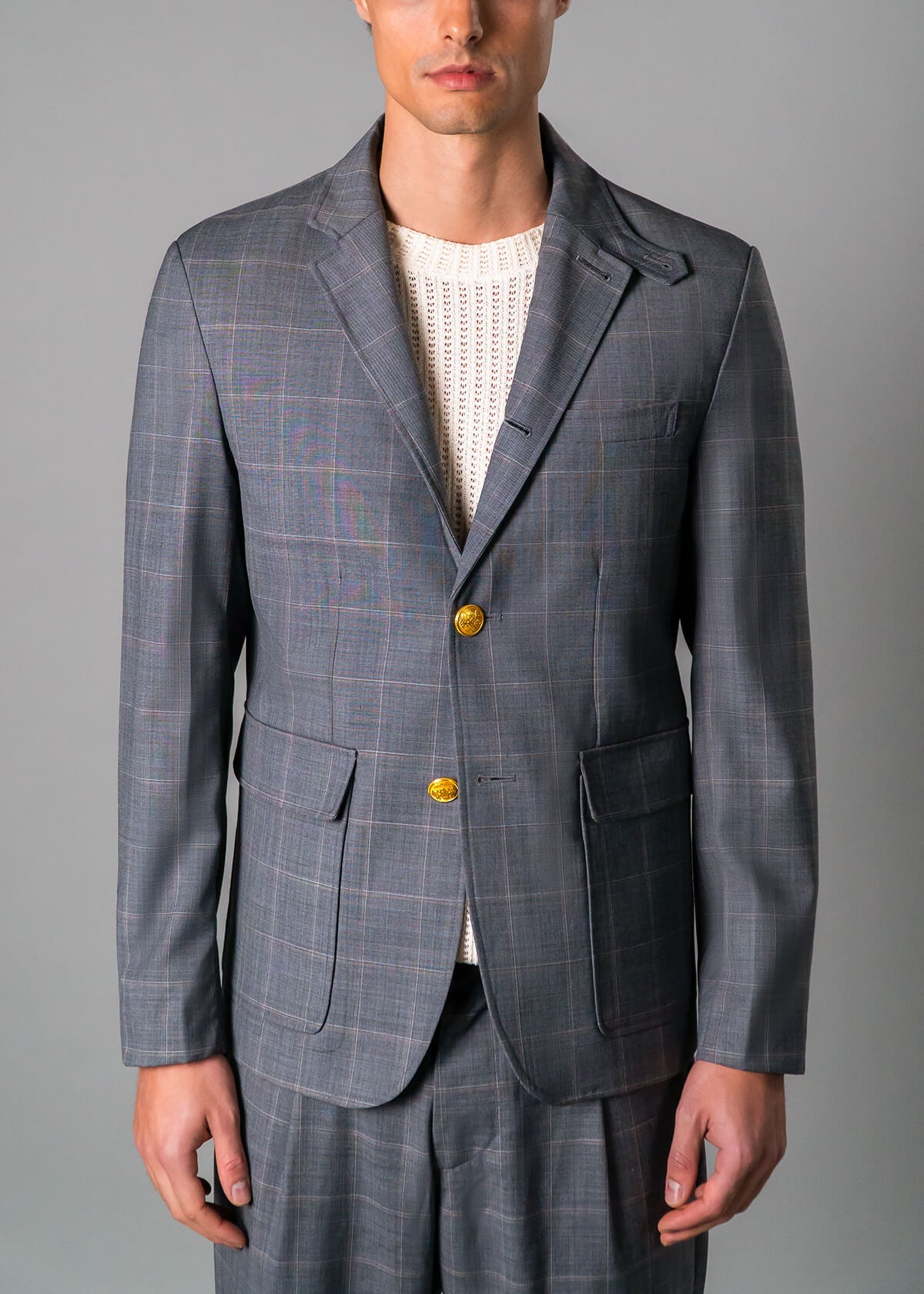 Vtg Plaid Blazer