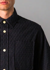 Italy Embroidery Star Black