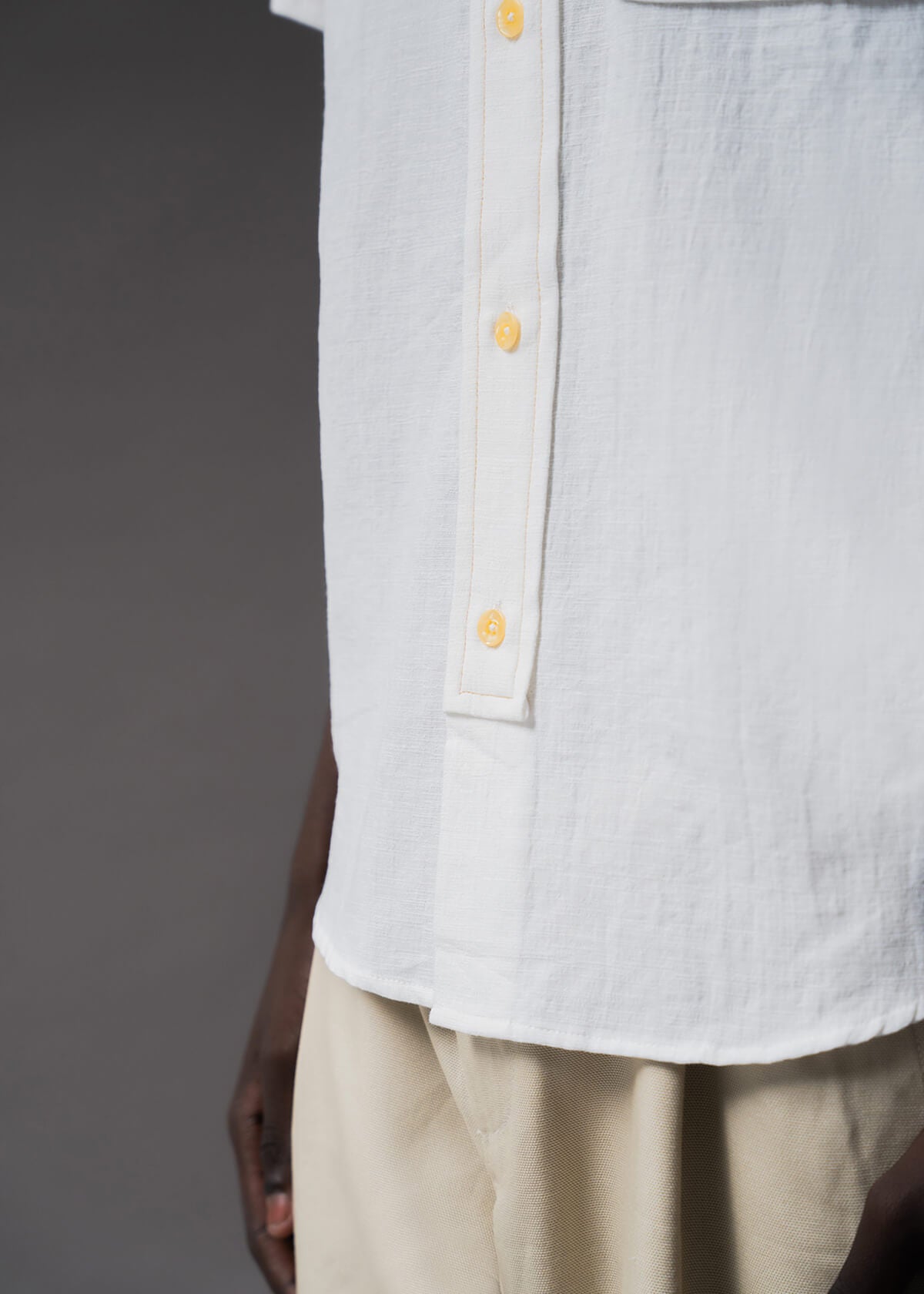 Offset Slub White