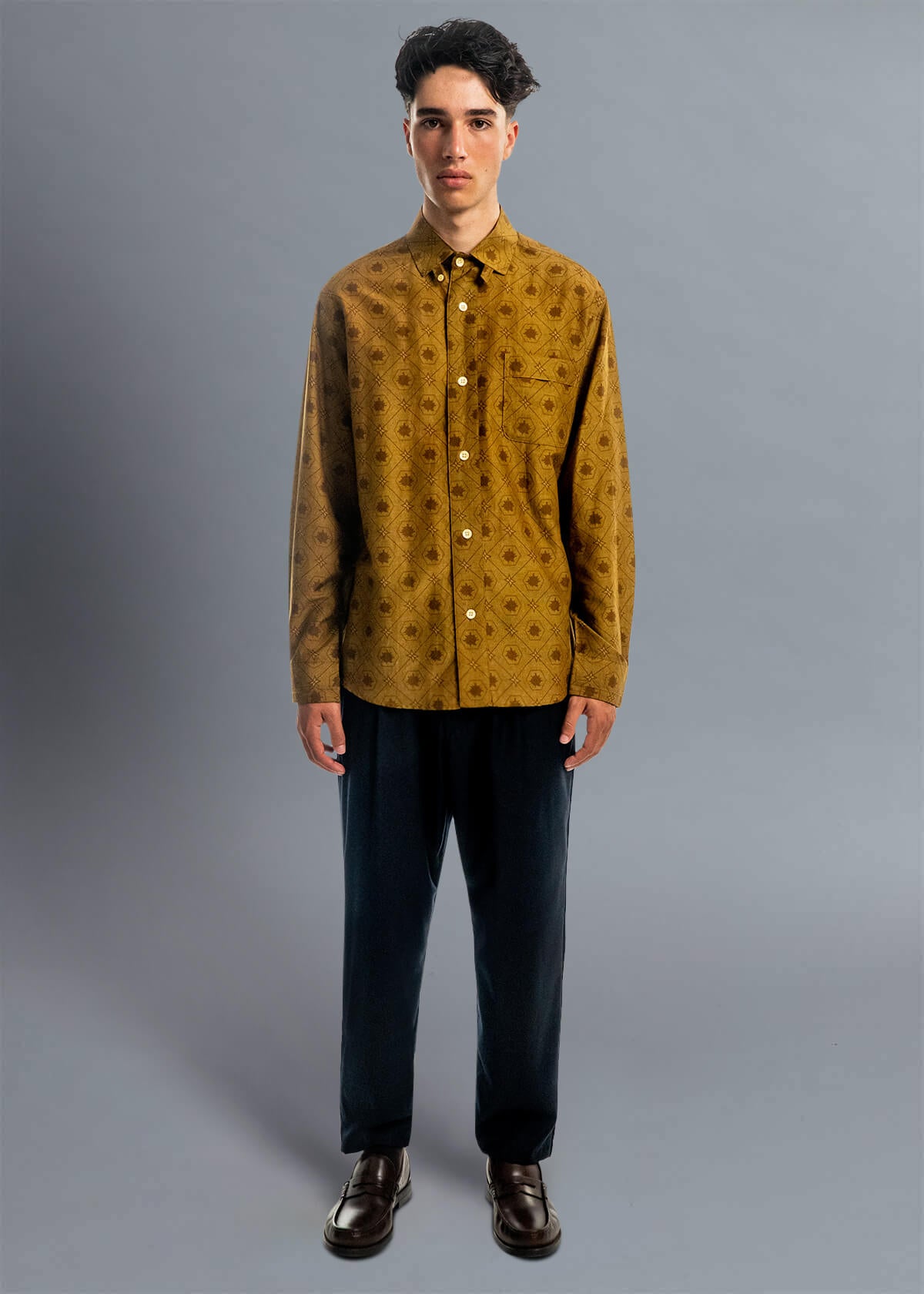 Dot Motif Silk Blend