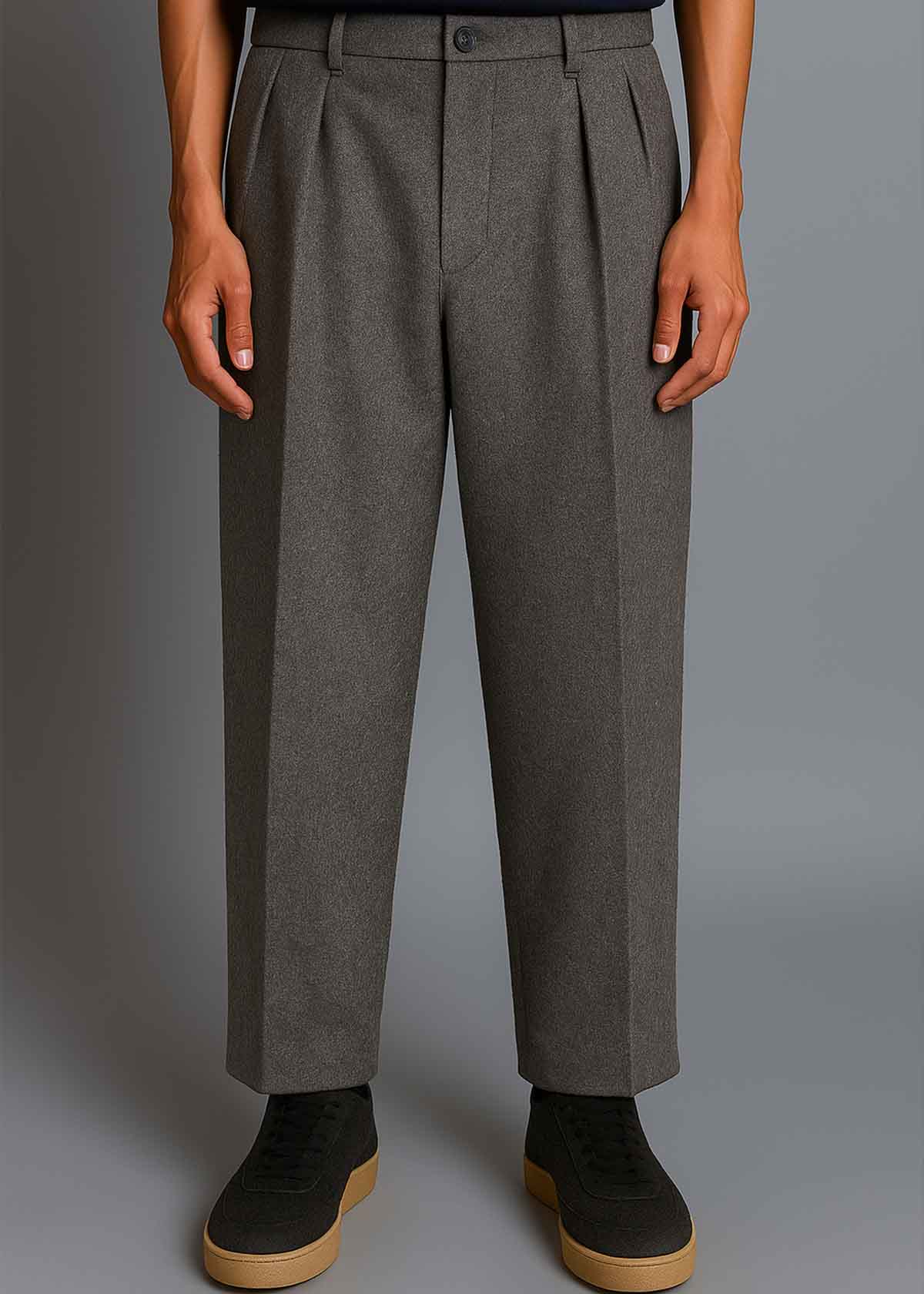 Descendant of Thieves Italy Made Felted Storm Raven Fit Pants