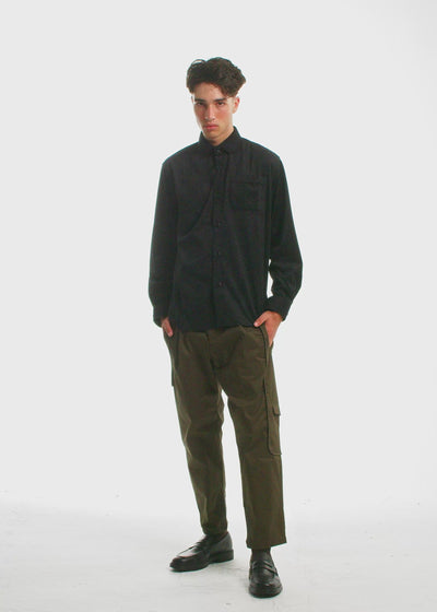 Descendant of Thieves NYC Black Corduroy Shirt