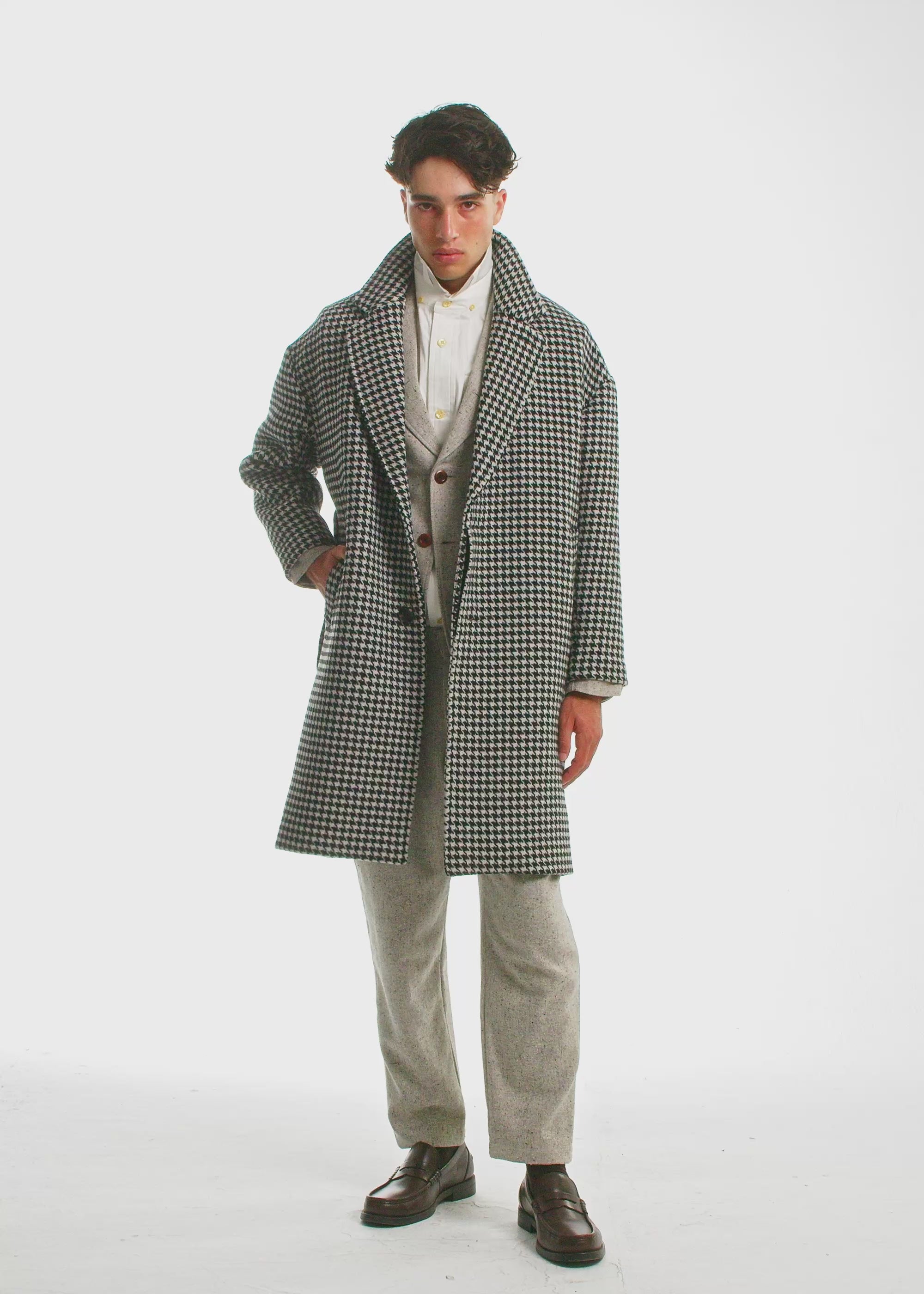 Descendant of Thieves  New York Small Batch Menswear Houndstooth Coat